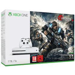 Microsoft Xbox One S Console, 1TB, with Gears of War 4
